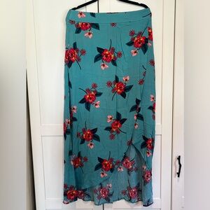 Express tropical print skirt